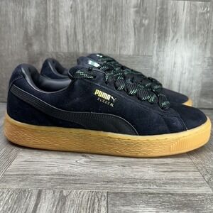Puma Suede XL Youth 6.5/Women's 8 Black Gum 398180-03